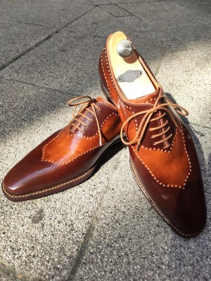 2-toned burnishable wholecut oxford handmade shoes by rozsnyai (3)